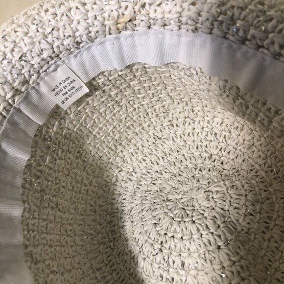 Two Black and White Raffia Hats main image 4
